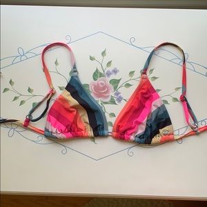 Billabong striped bikini top